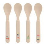 Lässig Kinderbestek Set van 4 Lepels - Happy Fruits Cherry
