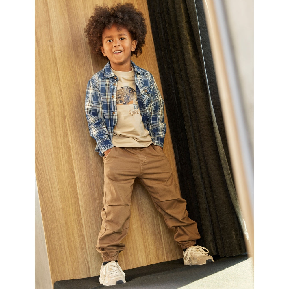 Minymo Twill Broek - Bruin