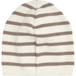 Huttelihut Gestreepte Gebreide Beanie – Brown