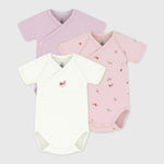 Petit Bateau | Lot de bodies bébé en coton imprimés à manches courtes