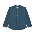 Huttelihut Lange Mouwen Muslin Shirt – Ademend Katoen – Dark Navy