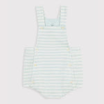 Petit Bateau | Gestreept babyspeelpakje van katoenen badstof