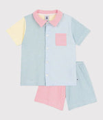 Petit Bateau | Korte geknoopte pyjama van katoen met streepjes 6-8jaar