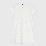 Petit Bateau | Katoenen nachthemd met korte mouwen en hartjesprint voor kinderen