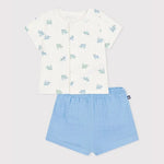 Petit Bateau | Kort tweedelig setje van katoen met dierenprint