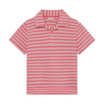 Minymo Polo T-shirt Korte Mouw Gestreept Rosy Tough