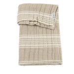 Meyco Deken Babybedje Jacquard Hydrofiel Stripe Sand
