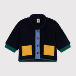 Petit Bateau Sherpa Jas - Blauw