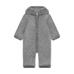 HUTTEliHUT Combinaison d’hiver en polaire de laine - Gris moyen chiné