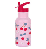 Little Lovely XL Stainless Steel Drinkbus 350ml - Cherries