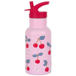 Little Lovely XL Stainless Steel Drinkbus 350ml - Cherries