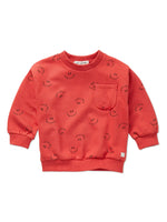Sproet & Sprout Sweater Club Chaos Print - Vivid Red