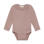 Minymo Ribromper Lange Mouwen - Fawn