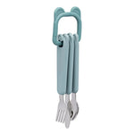 The Cotton Cloud set de couverts avec boucle - Wasabi