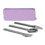 Set de couverts Citron avec pochette - violet