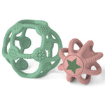 Little L Set Van 2 Sensorische Ballen - Groen/Roze