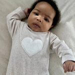 Living Nature - Babypakje Astrid - Ecru Hartje