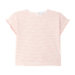 Laranjinha Katoenen T-Shirt Met Bloem Voor Kinderen - Raspberry