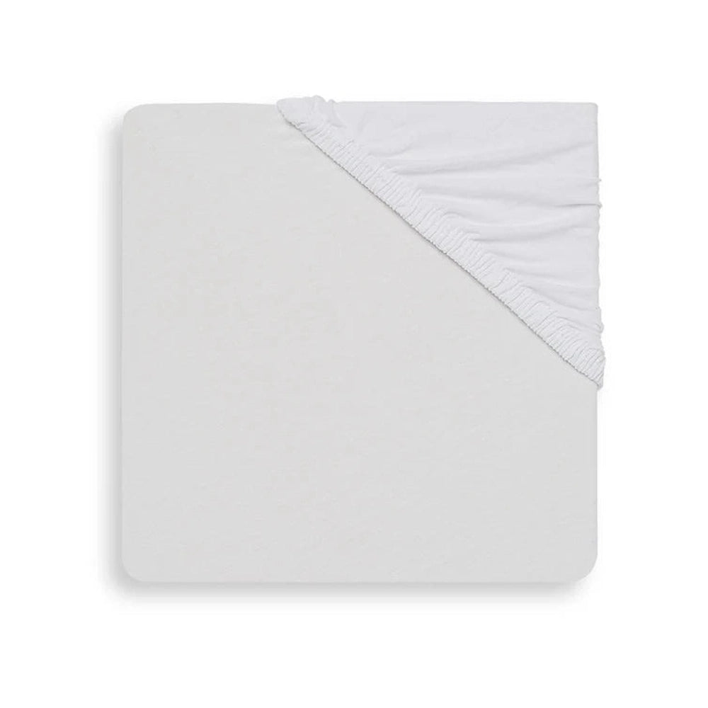 Jollein Hoeslaken voor Babybed 60X120Cm - Jersey - Wit