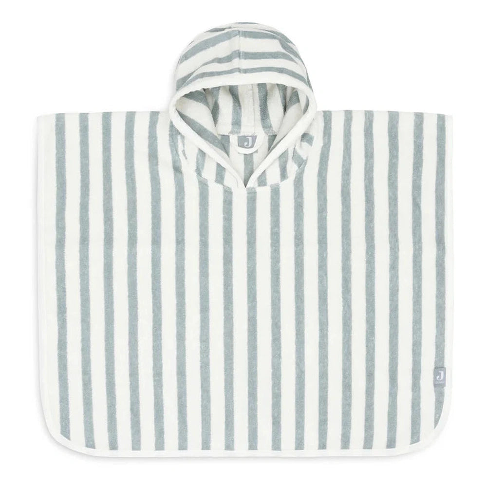 Jollein Badponcho Stripe Terry Sea Green