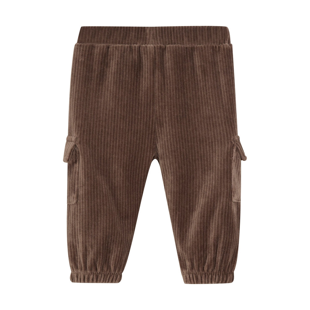 Minymo Velour Broek Met Zak - Chocolate Chip