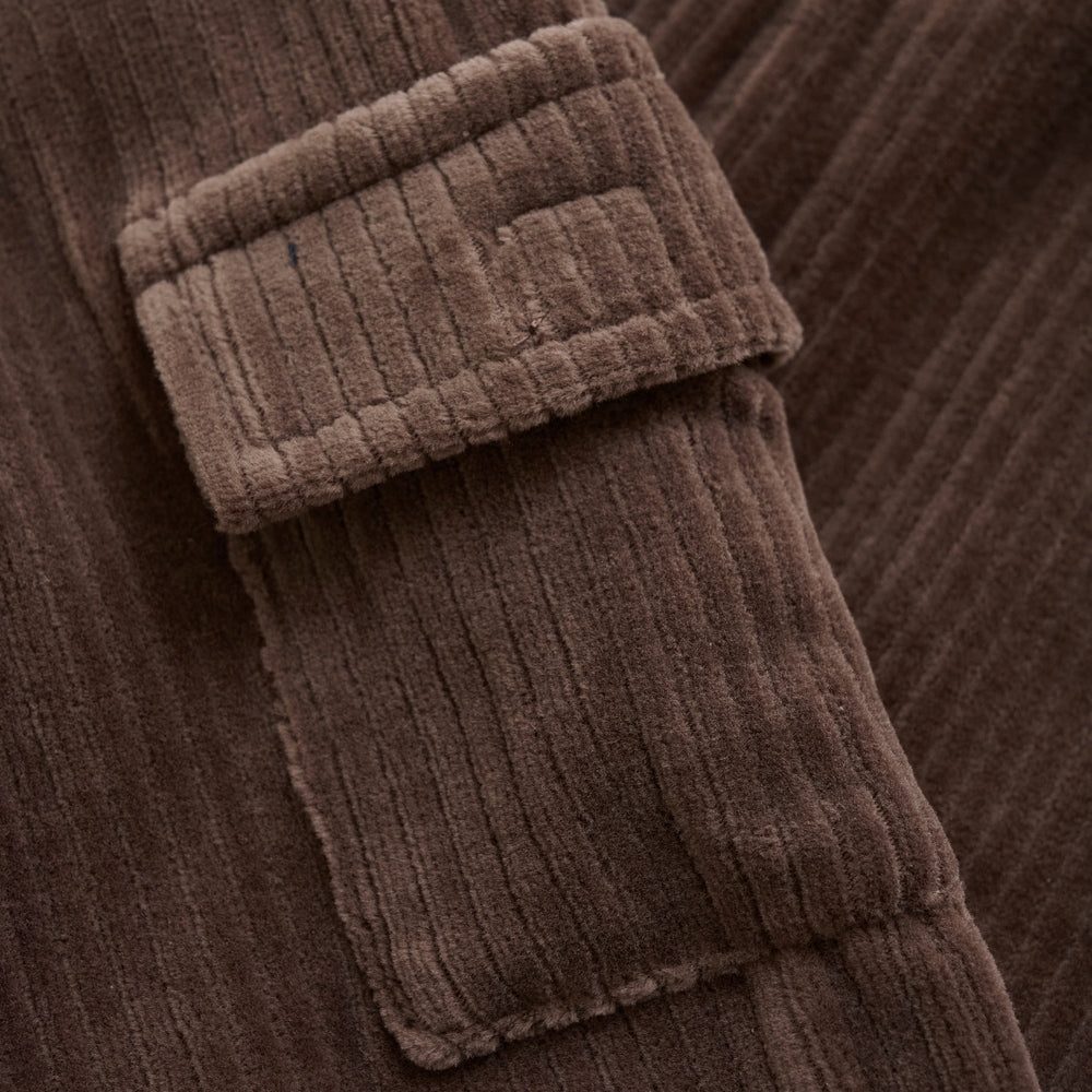 Minymo Velour Broek Met Zak - Chocolate Chip