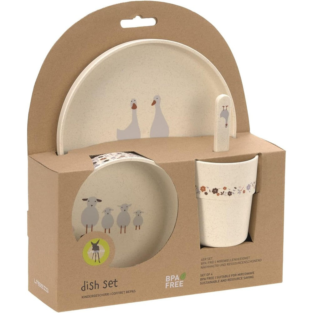 Lässig – Eetset PP/Cellulose Tiny Farmer Sheep/Goose