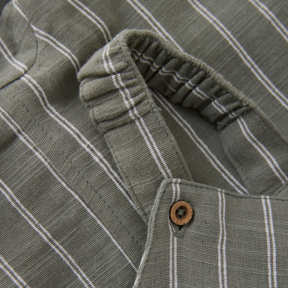 Minymo Babypakje Met Strepen - Sea Spray/Khaki