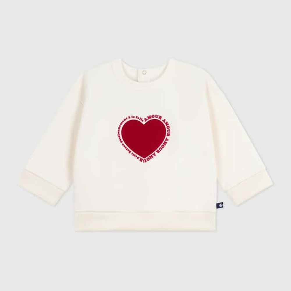 Katoenen Sweatshirt met Hartmotief