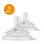 Philips Avent Natural Response Spenen 3 Medium – 2-Pack – Natuurlijk Voeden met Gemiddelde Melktoevoer – BPA-vrij