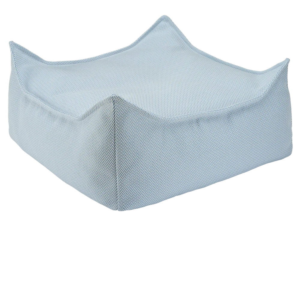 Wigiwama Vierkante Poef - Outdoor Square Ottoman - Azure