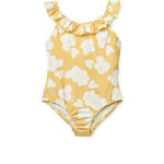 Liewood Kallie Maillot de bain imprimé pour enfants - Fleur / jaune citron