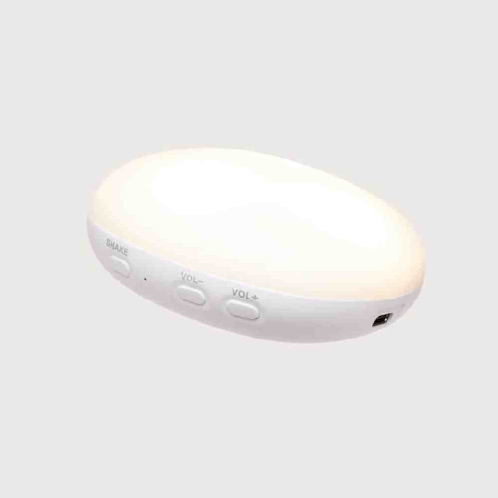 Moonie Knuffel - The Humming Bear 2.0 - Honey Natur | Witte Ruis Knuffel Met Lichtje