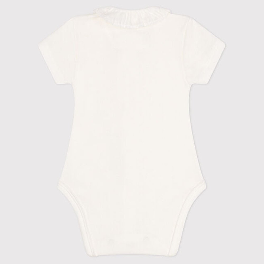 Babybody Met Korte Mouwen En Meisjeskraag