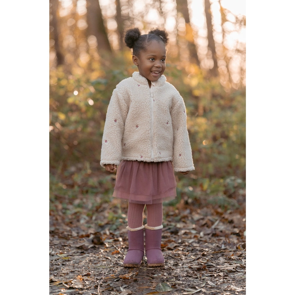 Little Dutch Cardigan - Sand Met Bloemetjes