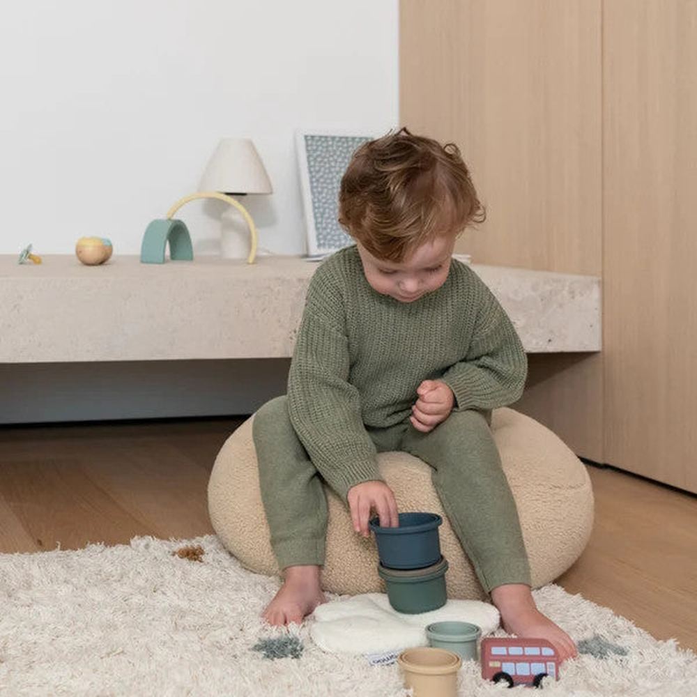 Doomoo Relaxhoes Voor Voedingskussen/Zwangerschapskussen Teddy - Biscuit