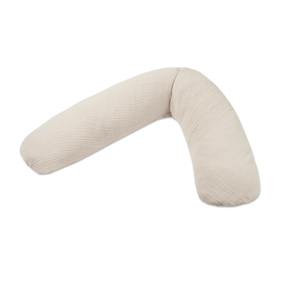 Theraline Voedingskussen/Zwangerschapskussen - Original Musselin Sandy Beige