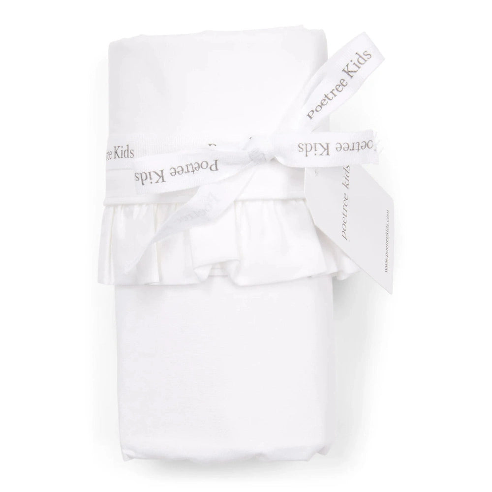 Poetree Kids | Wieglaken Parisian - 80x100cm - Wit