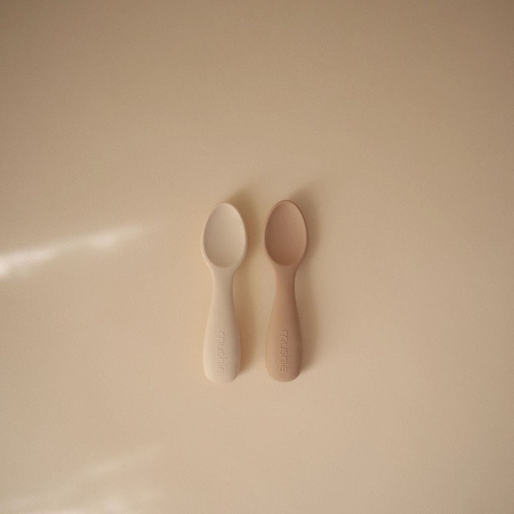 Mushie Starter Spoon Babylepel - Natural / Shifting Sand