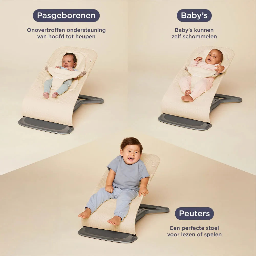 Ergobaby 3-in-1 Evolve Bouncer - Wipstoeltje Cream Mesh