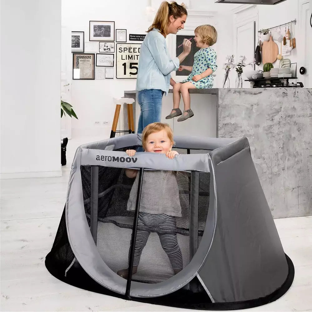 REISBED AEROMOOV - INSTANT TRAVEL COT - GREY ROCK