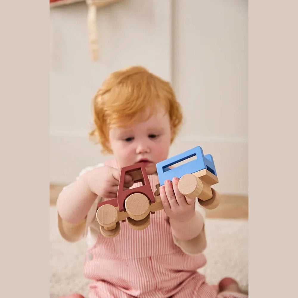 Kid's Concept Houten Tractor Aiden Houten speelgoed