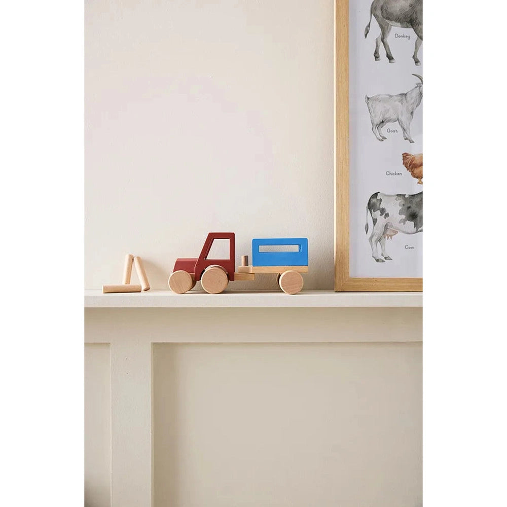 Kid's Concept Houten Tractor Aiden Houten speelgoed