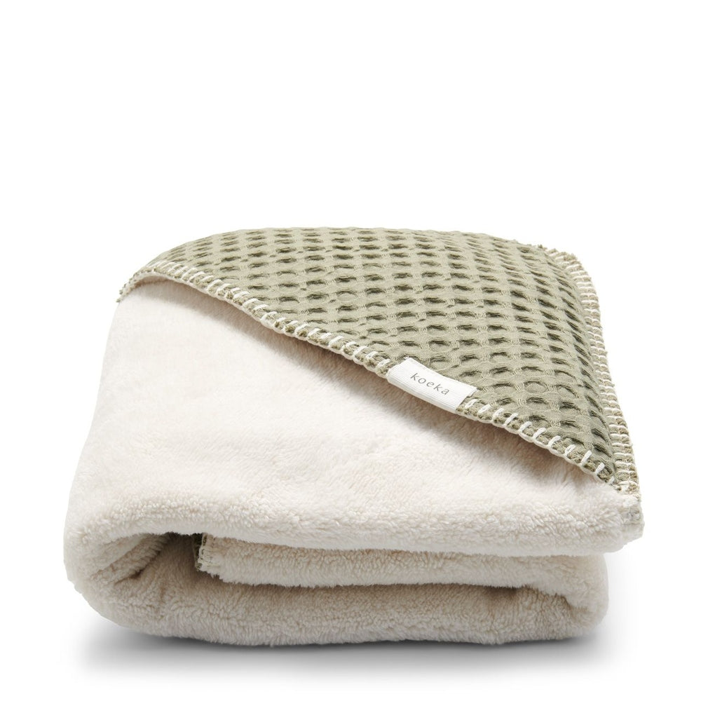 Koeka Omslagdoek Wafel / Teddy Oslo Moss | Wikkeldeken