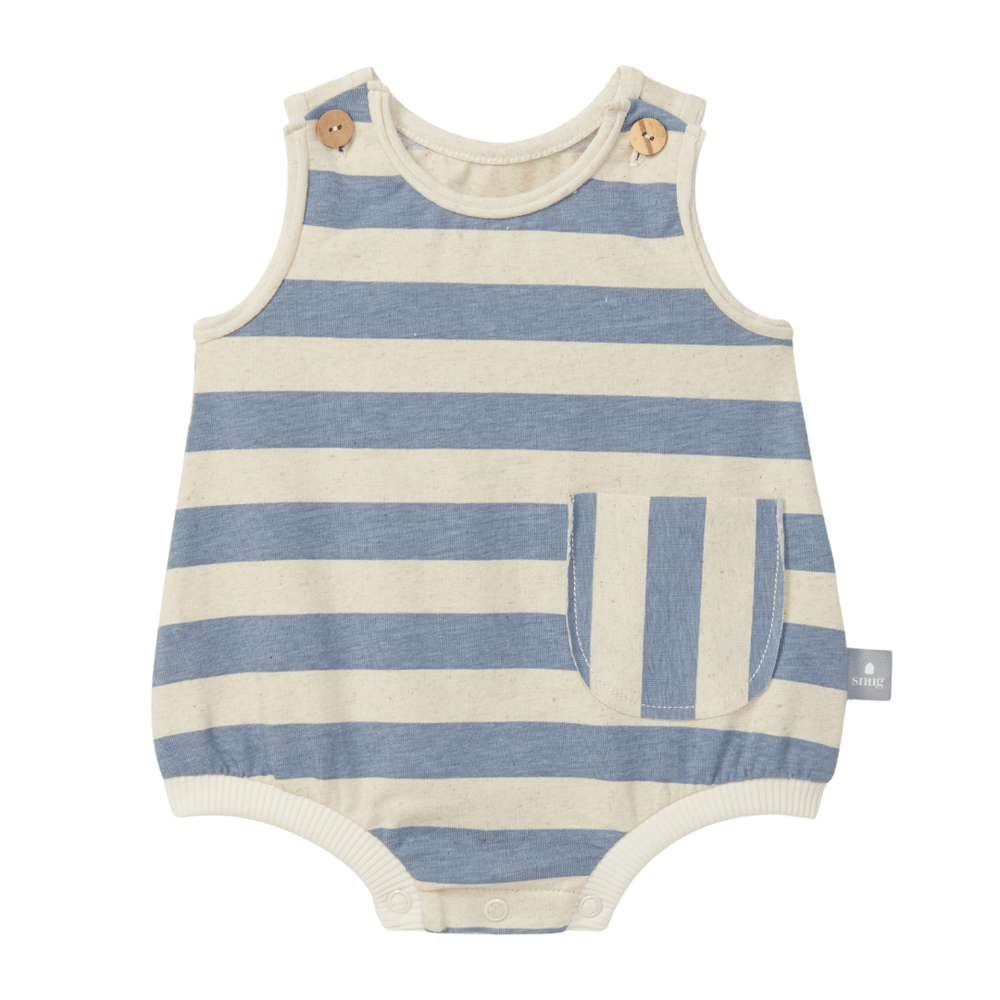 Snug Katoenen Shortie - Indigo
