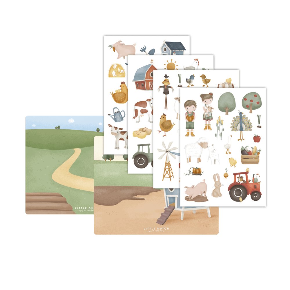 Little Dutch Raamstickers - Little Farm