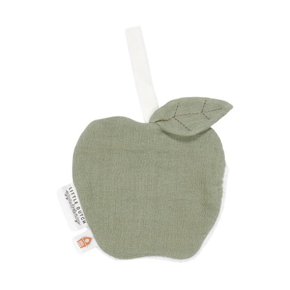 Little Dutch Doudou attache-tétine en mousseline Pomme - Olive