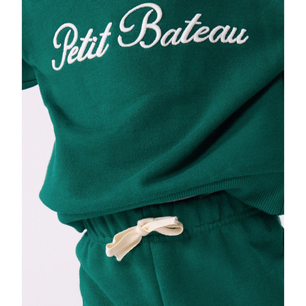 Petit Bateau Katoenen Sweater Met Borduursel - Groen