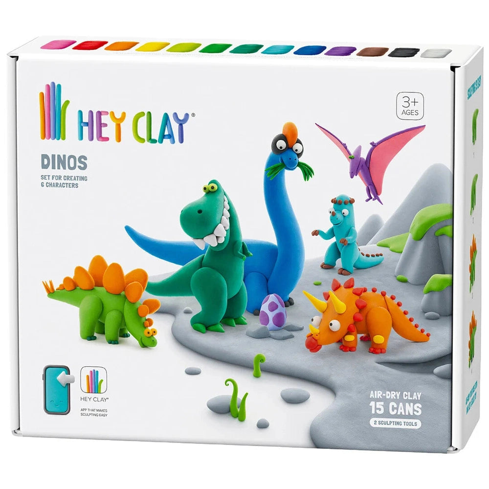 Hey Clay Zelfhardende Klei Dino - 15 potjes