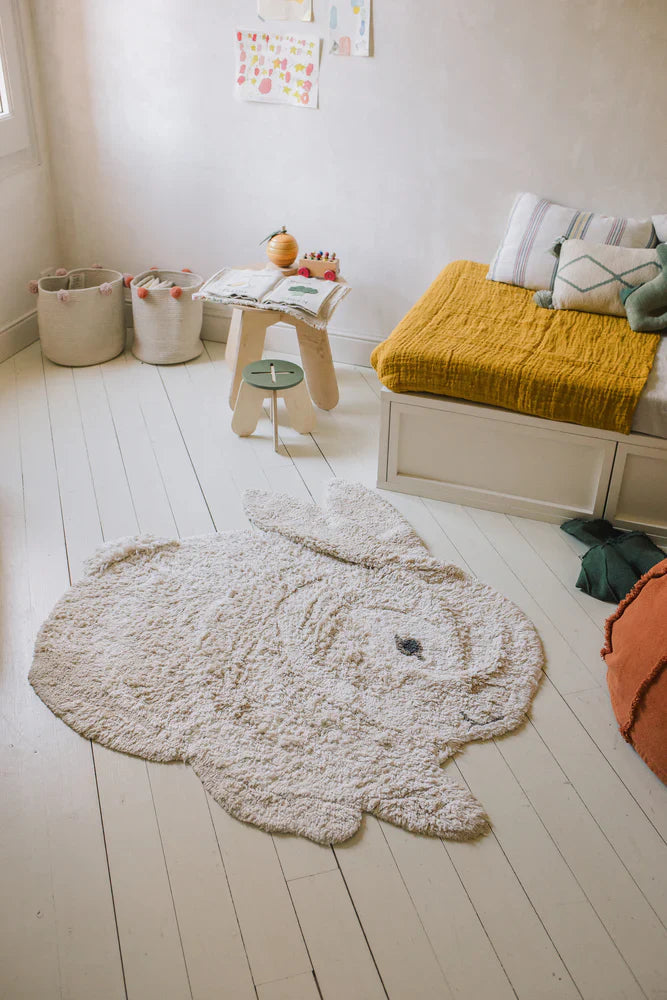 Lorena Canals Wasbaar Tapijt Bunny 135x135cm